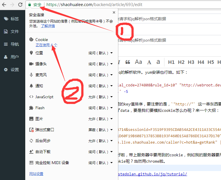 如何在chrome中获取cookie